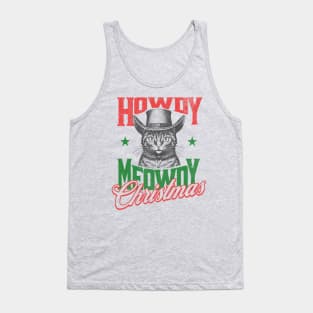 Howdy Meowdy Christmas Tank Top